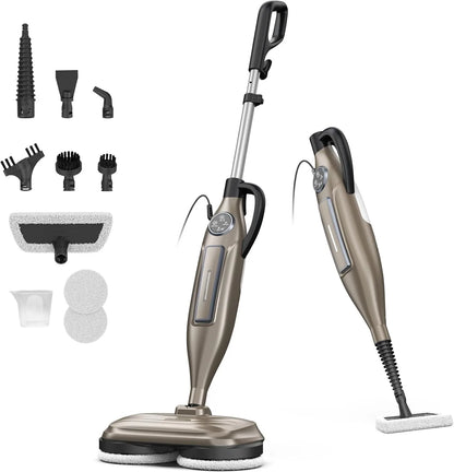 Steam Mop Cleaner 10-in-1 – Rotating Pad, 1300W, Hardwood & Laminate Floor