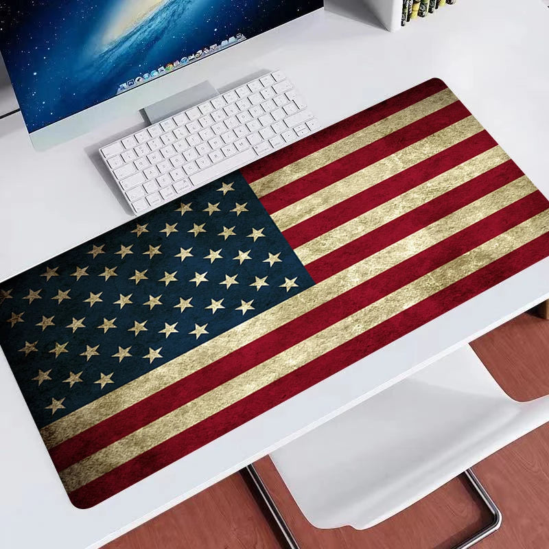 USA Flag XXL Extended Gaming Mouse Pad – 900x400mm Anti-Slip Desk Mat for Keyboard & Mouse