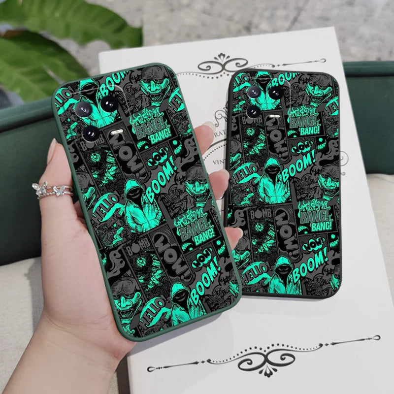 Blackened Clown Silicone Phone Case for Xiaomi Mi 11/12/13/14/15/17 Series
