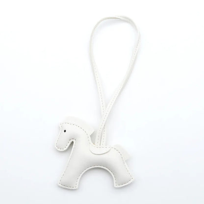 Pony Bag Charm | PU Leather Luggage & Car Pendant | Travel Accessory
