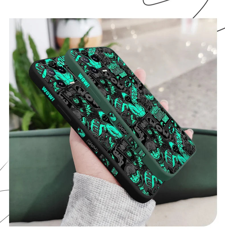 Blackened Clown Silicone Phone Case for Xiaomi Mi 11/12/13/14/15/17 Series