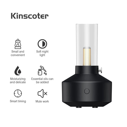 KINSCOTER USB Mini Aroma Diffuser & Ultrasonic Humidifier – 120ml/150ml Bedroom Diffuser
