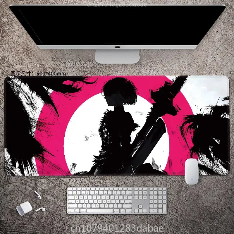 NieR Automata ARPG Leather Mouse Pad – Waterproof PU Leather, Keyboard Table Mat, E-Sports Gaming