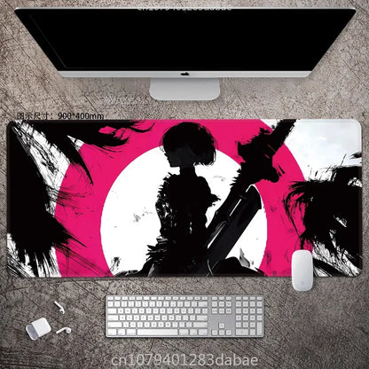 NieR Automata ARPG Leather Mouse Pad – Waterproof PU Leather, Keyboard Table Mat, E-Sports Gaming