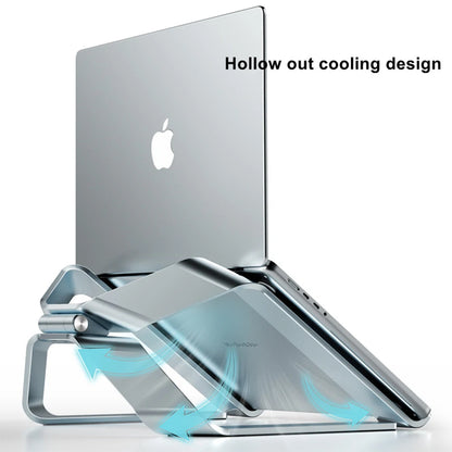 Adjustable Aluminum Alloy Laptop Stand — Foldable, Portable, Up to 17.3", Cooling Bracket