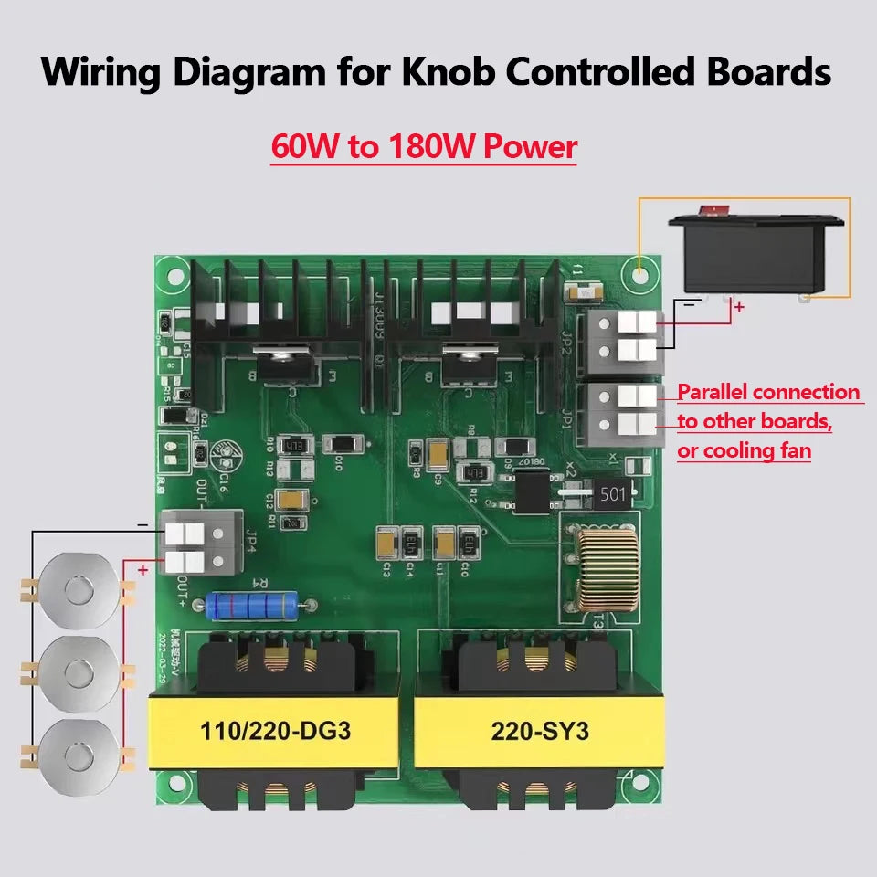 40kHz Ultrasonic Generator PCB Board 60W–180W – Mechanical & Digital Driver for Ultrasonic Cleaner 110V/220V