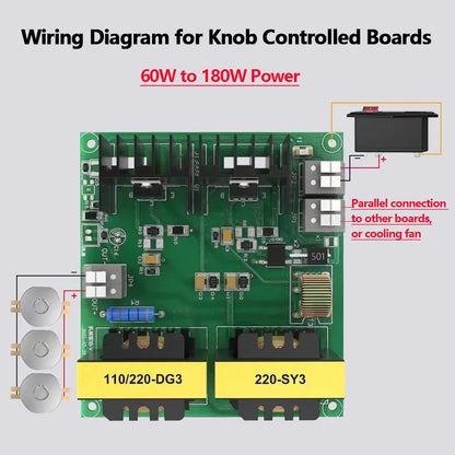40kHz Ultrasonic Generator PCB Board 60W–180W – Mechanical & Digital Driver for Ultrasonic Cleaner 110V/220V