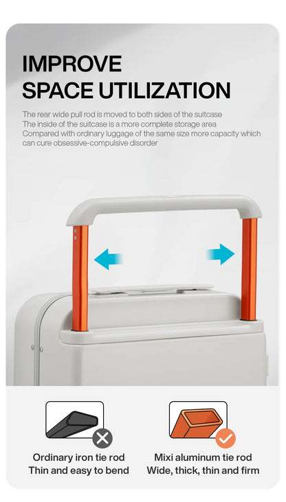 Mixi M9275 Aluminum Frame Hardside Suitcase 2026