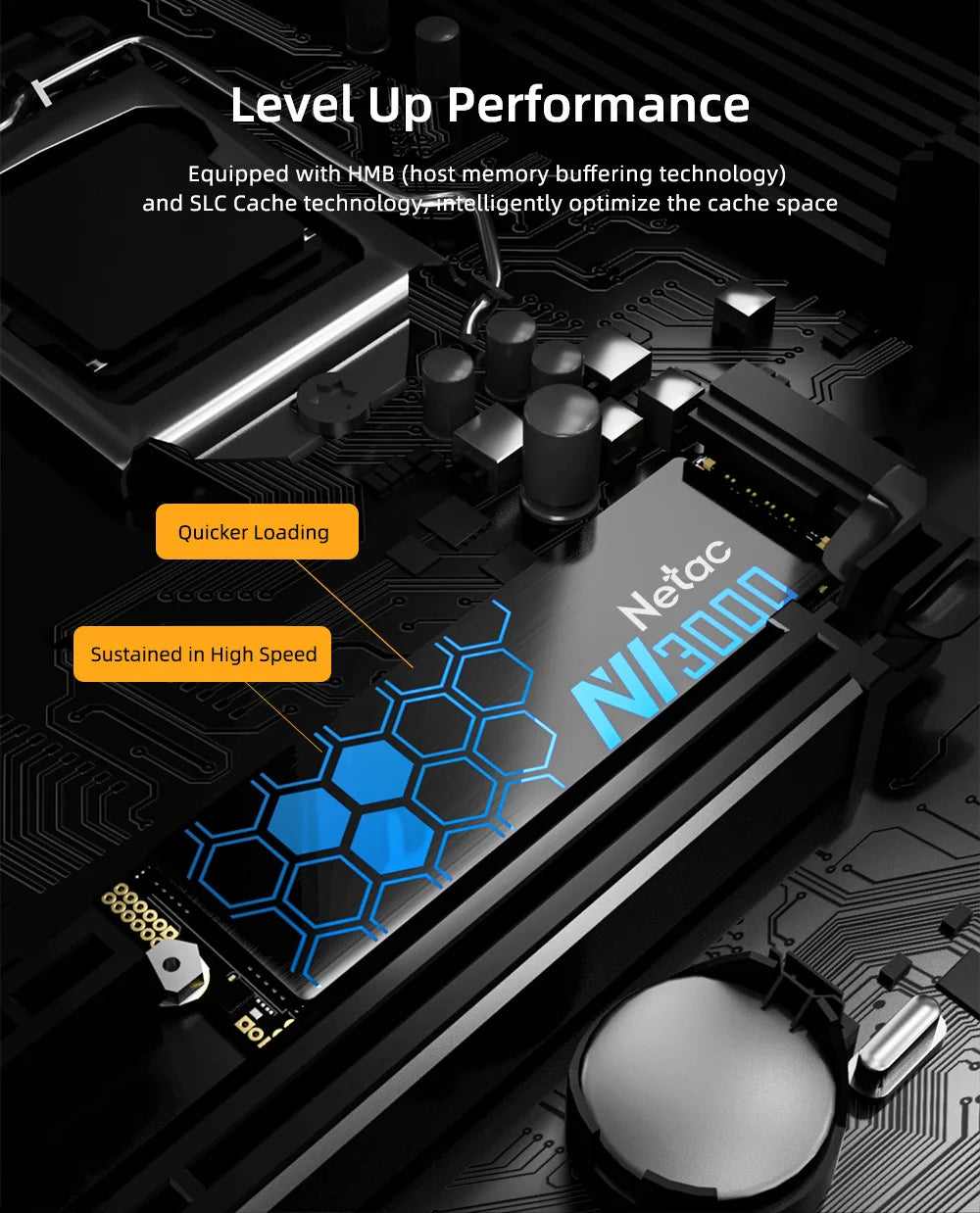 Netac NVMe M.2 SSD – 250GB to 2TB, PCIe 3.0x4, 2280 for Laptop & Desktop