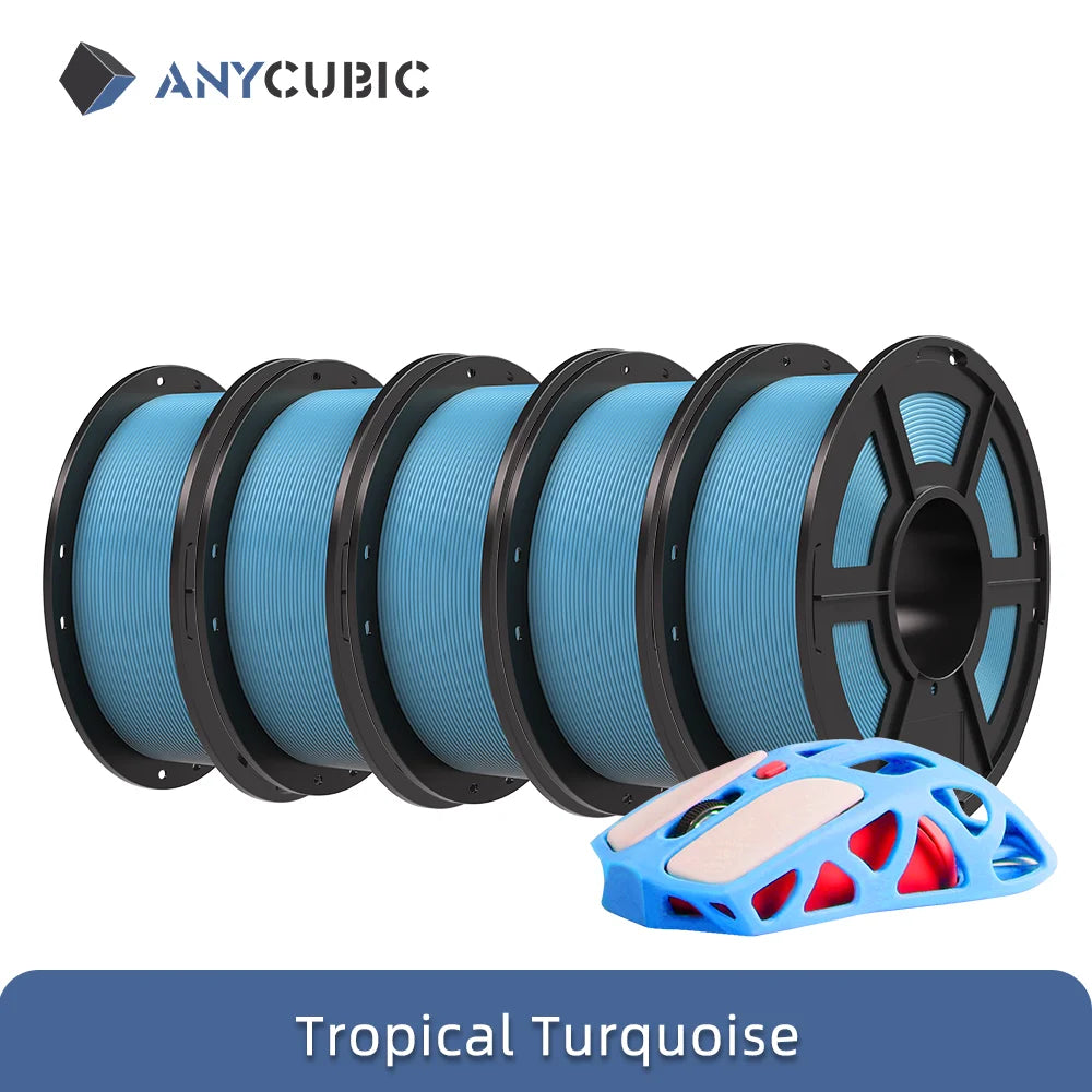ANYCUBIC PLA 3D Printer Filament – 5KG / 1.75mm, Eco-Friendly, EU & US Warehouse, For Kobra S1C / K3C
