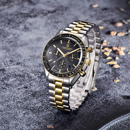 PAGANI DESIGN 1701 V5 Men's Luxury Quartz Chronograph Watch – AR Sapphire Glass, 100M Waterproof
