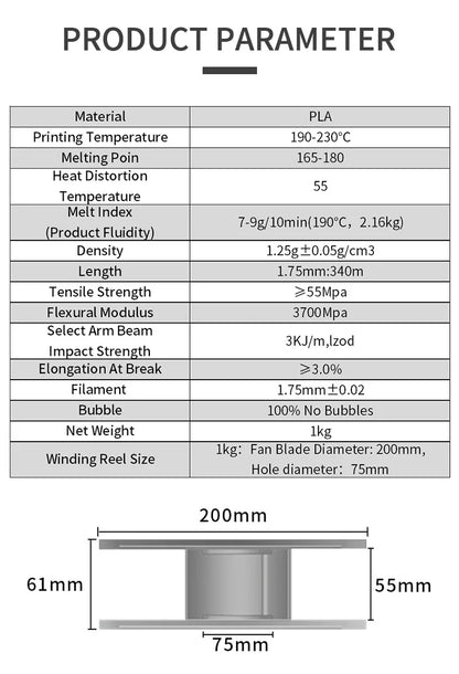 3D Printer Filament Bundle – 10KG, 1.75mm PLA / PETG, 10 Rolls, Mixed Colors & Materials, Fast Ship