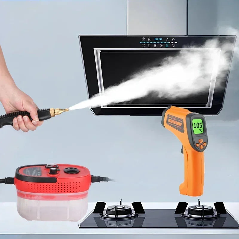 2500W Steam Cleaner 1200ml – High Temperature Pressure Washer for AC, Kitchen Hood & Car 220V