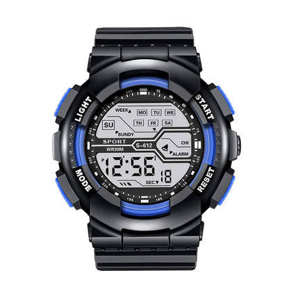 Men's Military Digital LED Sport Watch – Large Screen, Waterproof, Luminous Outdoor Wristwatch