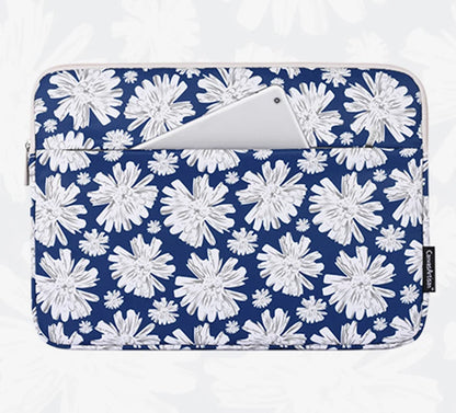 Laptop Sleeve Bag 11–15.6 Inch – Canvas, Zipper, for MacBook, Lenovo, HP, Acer – Multiple Prints