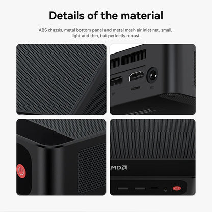 Beelink SER5 Max Mini PC – AMD Ryzen 7 6800U/7735HS, DDR5, WiFi 6, 2.5G LAN