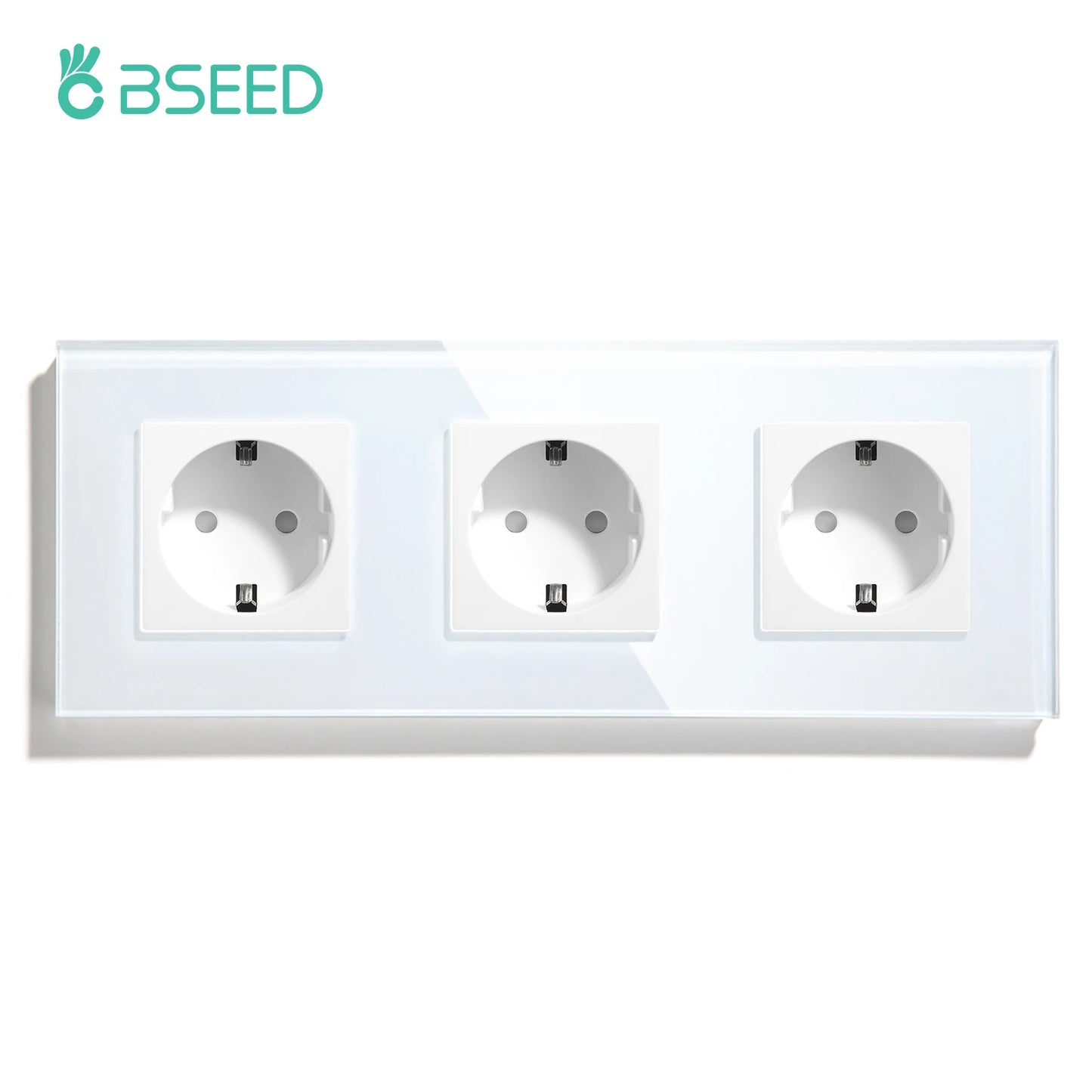 BSEED EU Wall Socket with USB-C Charging Port – Glass Panel 16A
