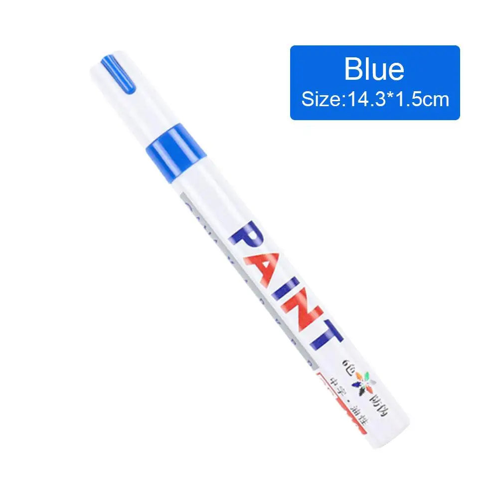 White Tyre Paint Pen Set | Waterproof Oil-Based Quick Dry Permanent Marker for Car Tyres (3pcs)
