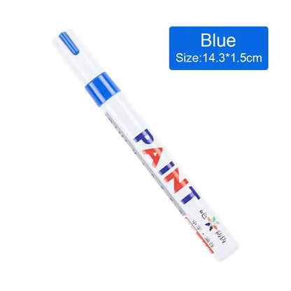 White Tyre Paint Pen Set | Waterproof Oil-Based Quick Dry Permanent Marker for Car Tyres (3pcs)