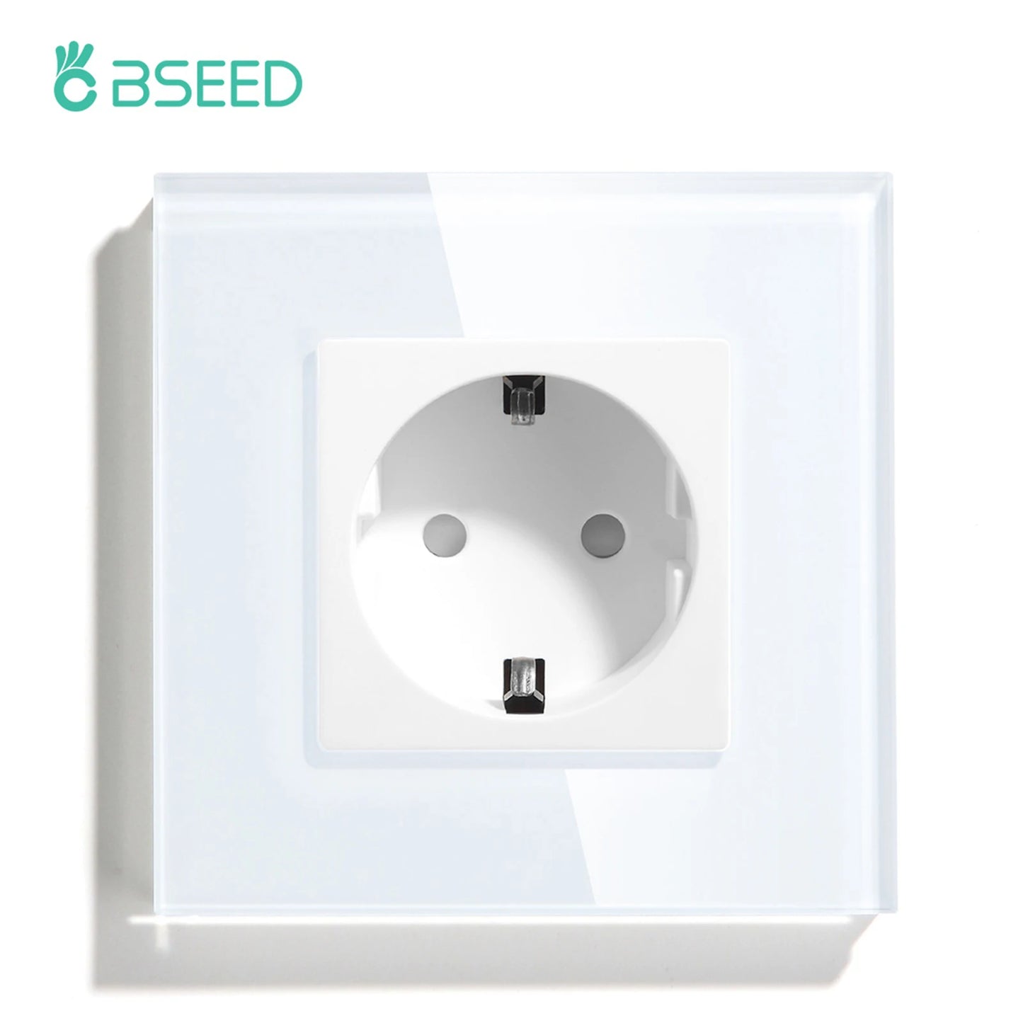 BSEED EU Wall Socket with USB-C Charging Port – Glass Panel 16A