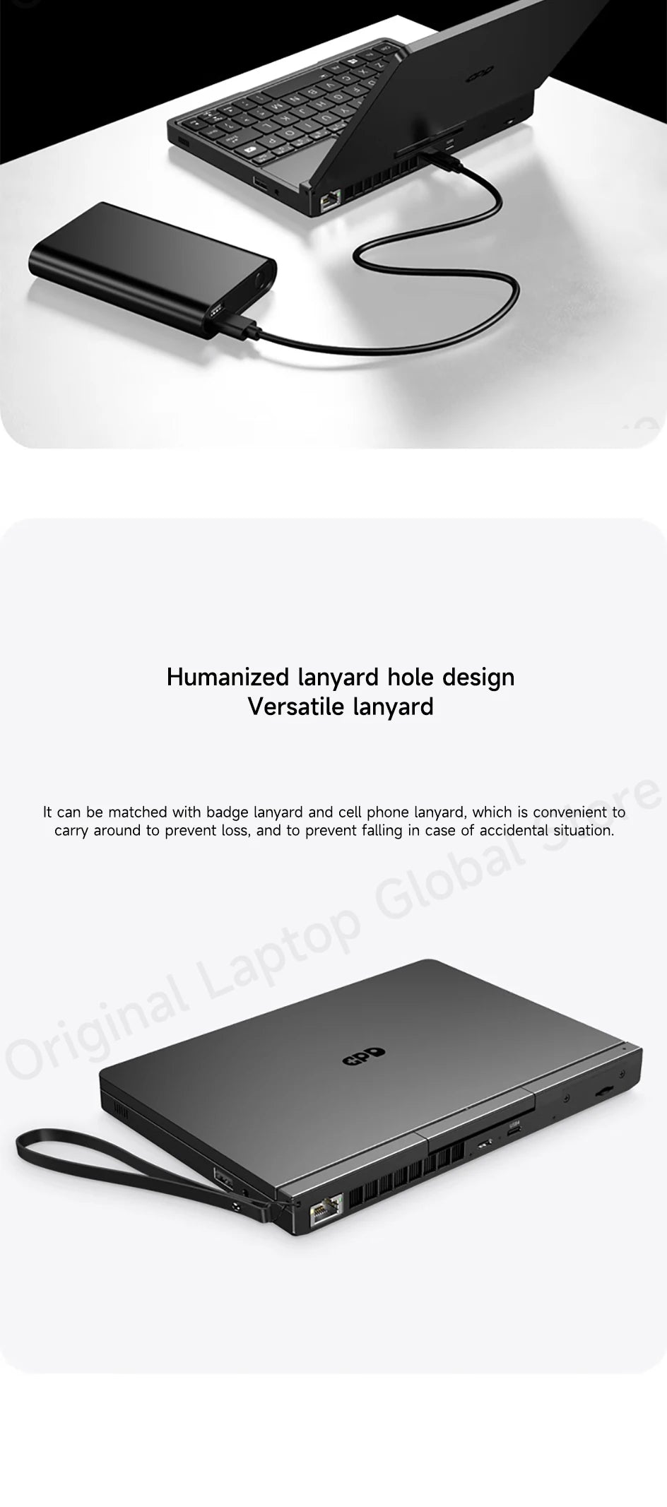 GPD Pocket 4 Mini Laptop – 8.8" 2.5K 144Hz, AMD Ryzen 7 8840U / AI 9 HX 370, Up to 32GB RAM