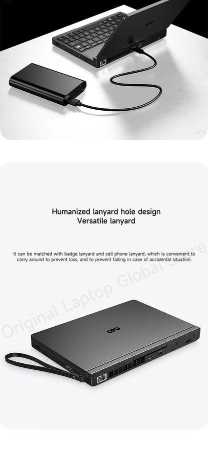 GPD Pocket 4 Mini Laptop – 8.8" 2.5K 144Hz, AMD Ryzen 7 8840U / AI 9 HX 370, Up to 32GB RAM
