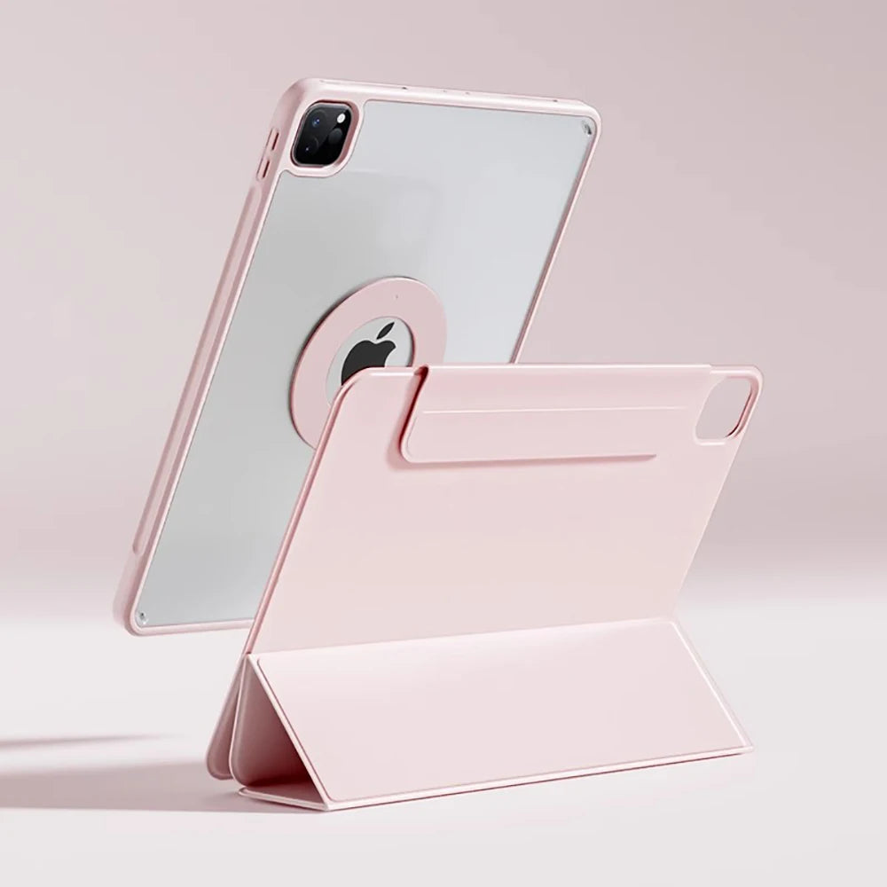 SZEGYCHX 720° Rotating iPad Case | PU Leather | Magnetic | Fits Pro, Air, Mini, iPad 7–11th Gen