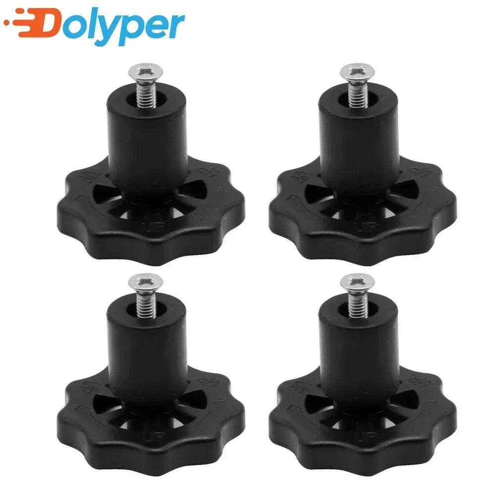 4pcs Silicone Hot Bed Leveling Spacers for CR-10, Ender-3, Prusa, Anycubic – Replace Bed Springs