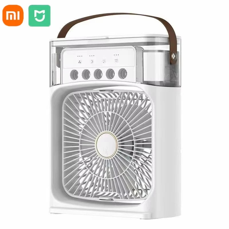 Xiaomi MIJIA Portable Air Cooler Fan – USB Mist Spray with LED Night Light