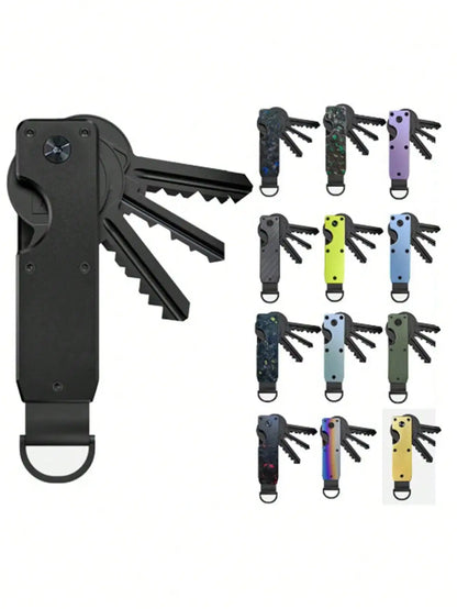 Aluminum Alloy Key Organizer – Compact EDC Keychain