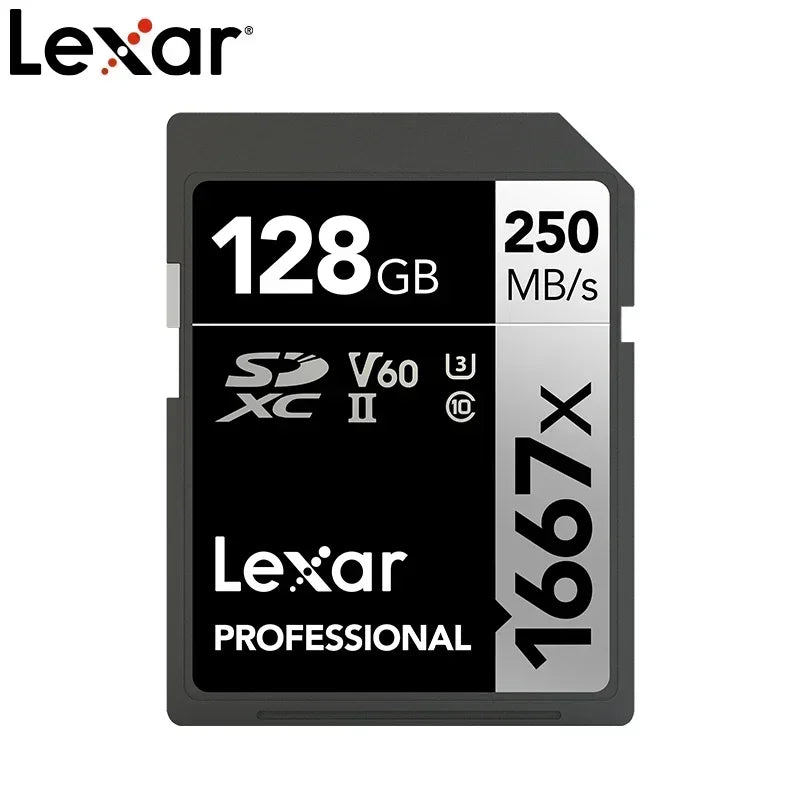 Lexar SD Card UHS-II | V60 / V90 | 4K 8K | 32GB–512GB | SDHC SDXC for Camera