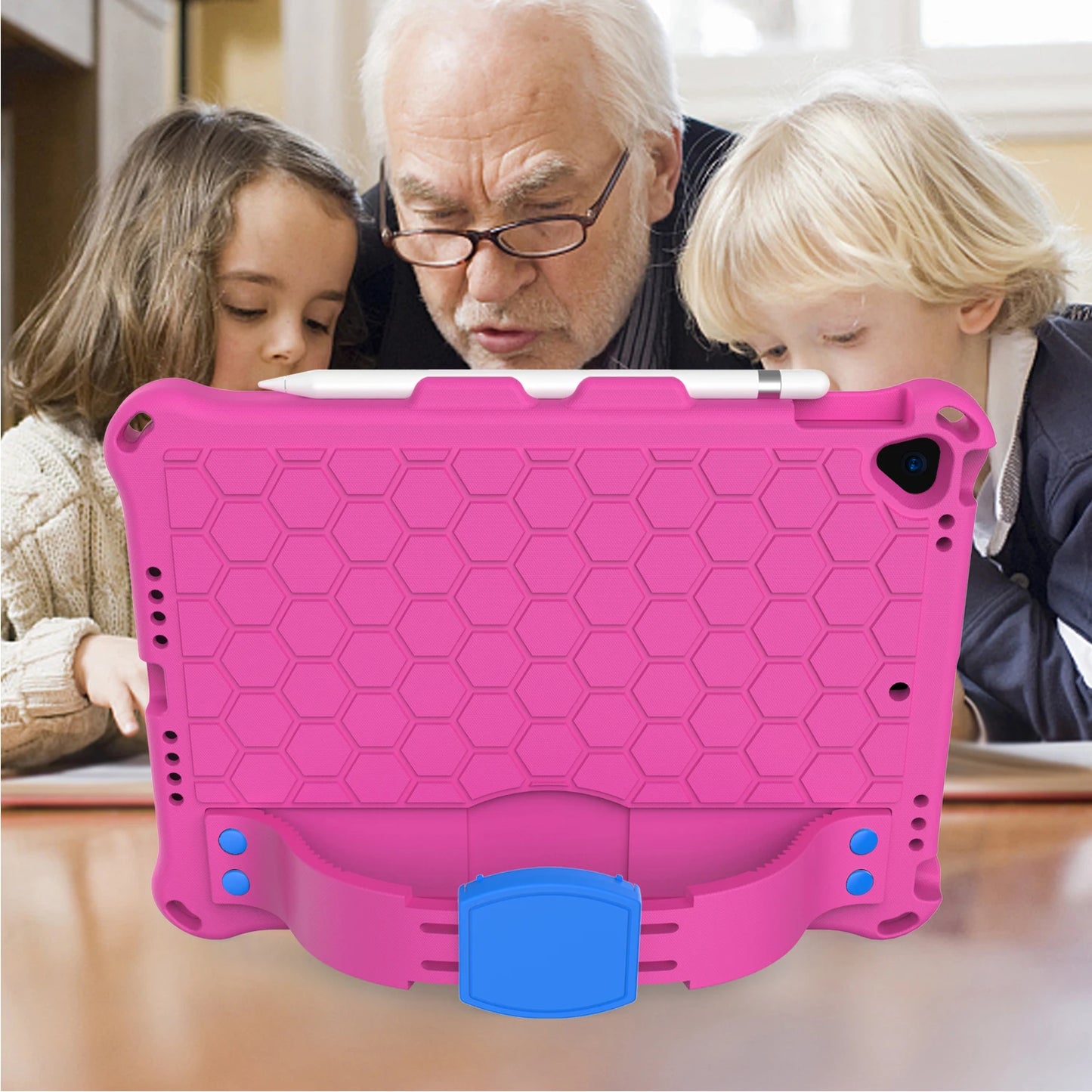 Shockproof iPad Case with Hand Strap & Stand – Fits iPad 10.9, Pro 11, Mini, Air & More