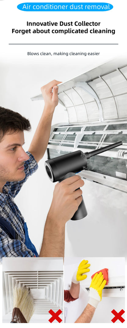 Wireless Air Duster 50000 RPM – USB Compressed Air Blower for PC, Laptop, Keyboard & Camera