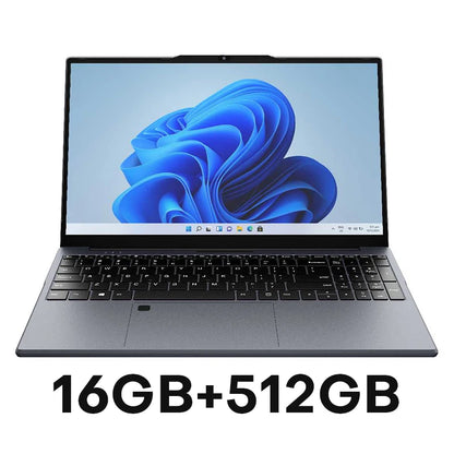 Erilles 15.6" Ultraslim Laptop – Intel Core i7-6500U, 16GB DDR4, 512GB–2TB SSD, Fingerprint, Backlit KB, Win 11