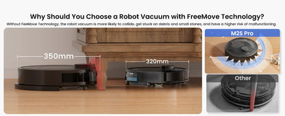 Lefant M2S Pro Robot Vacuum Cleaner – 10,000Pa, 240 Min, DTOF Laser Navigation, Auto-Empty, Ideal for Pet Hair