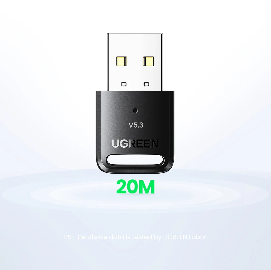 UGREEN USB Bluetooth Adapter 6.0 / 5.4 | Dongle for PC, Keyboard, Mouse, Headphones