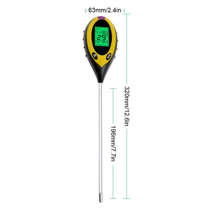 Wireless Smart Soil Tester – LCD Temperature & Humidity Monitor for Garden