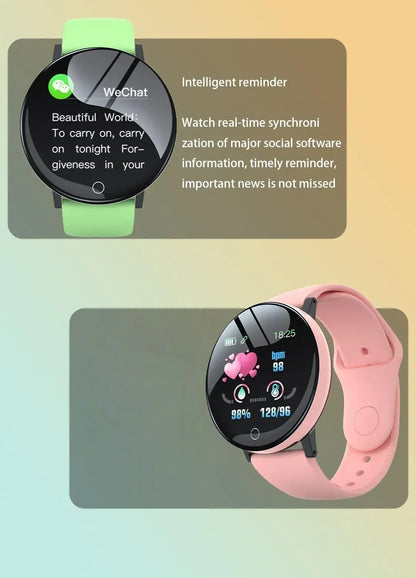 R.E.D. Shopping D18 Smartwatch with circular color screen, multi-sport modes, call and music control, wearable electronics