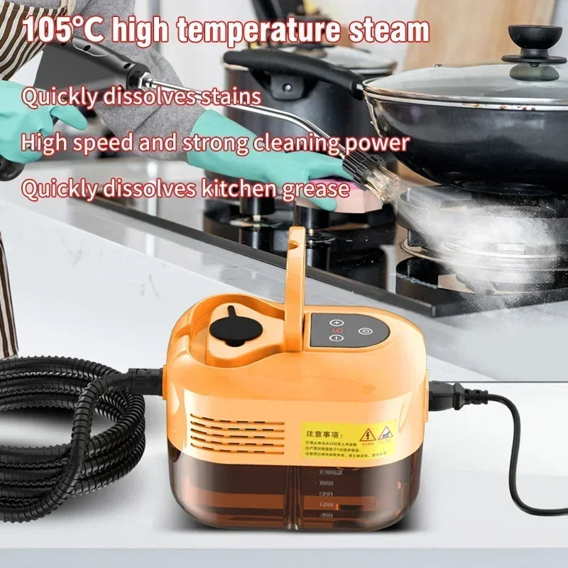 Portable Handheld Steam Cleaner 220V – High Pressure Multifunctional for AC, Kitchen Hood & Car