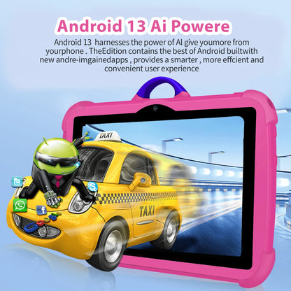 BDF Kids Tablet 7" – Quad Core, 4GB RAM, 64GB, Android, Educational