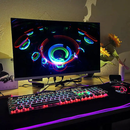 R.E.D. Shopping 24-inch all-in-one gaming PC with touch screen, Intel Core i7/i9, sleek black monoblock desktop computer
