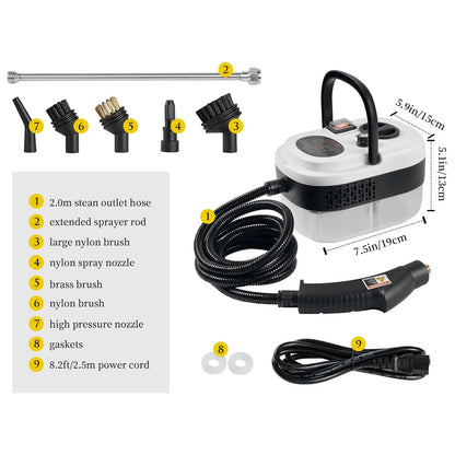 2500W 220V Household Steam Cleaner – High Temperature Pressurized for Floor, Kitchen & Interior
