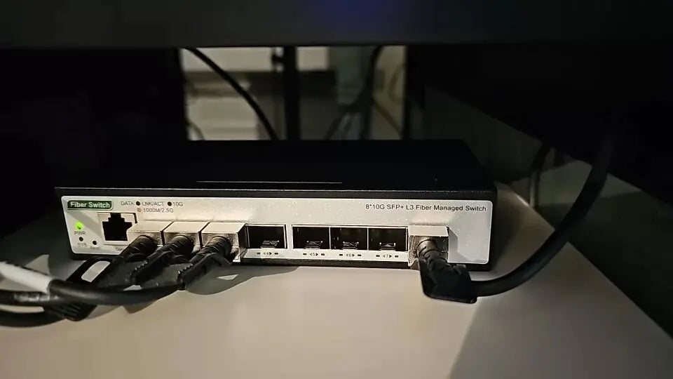ONTi 8-Port 10Gb SFP+ L3 Managed Network Switch | 160Gbps | VLAN | DHCP | Dynamic Routing | EU/UK Plug