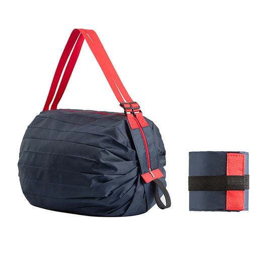 Foldable Nylon Shopping Bag with Handle – Large Capacity