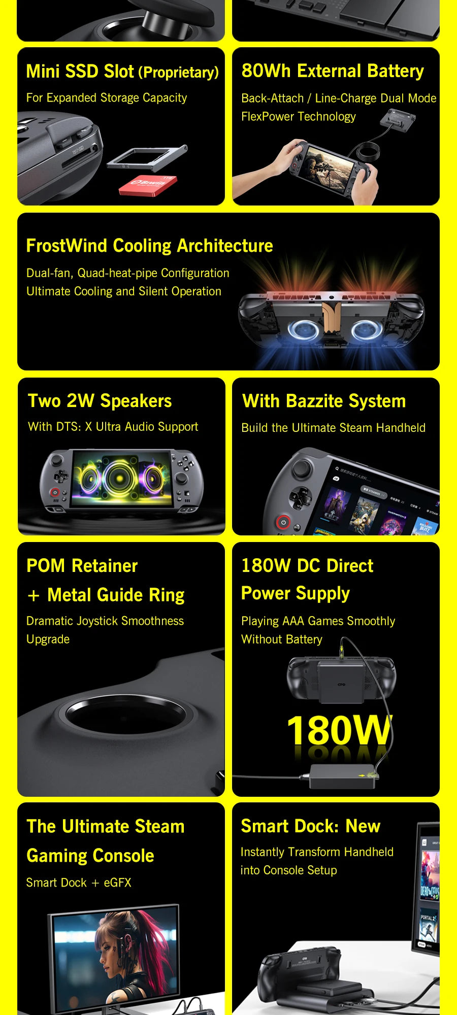GPD WIN 5 Handheld Gaming PC – AMD Ryzen AI, 7" OLED 120Hz, 32/64GB DDR5, up to 2TB SSD, Windows 11