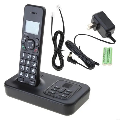 D1002B Cordless Phone with Answering Machine – Caller ID, Backlight LCD, Rechargeable