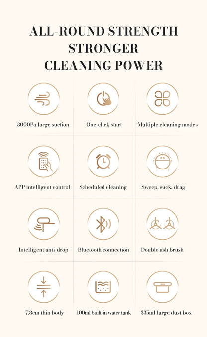 3-in-1 Intelligent Robot Vacuum Cleaner – Sweep, Mop & APP Control