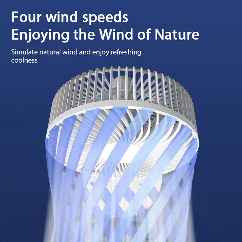 USB Small Electric Desktop Fan – Portable High-Wind Air Circulator