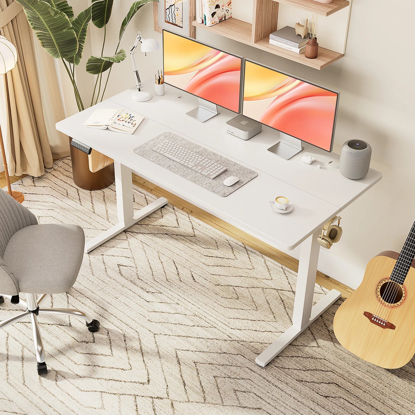 JHK Electric Standing Desk – Height Adjustable Ergonomic Workstation for Home Office