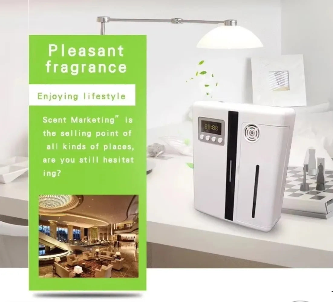 Bluetooth Smart Aroma Diffuser — 300m³ Coverage, Hotel & Home Air Freshener, Electric Fragrance Distributor